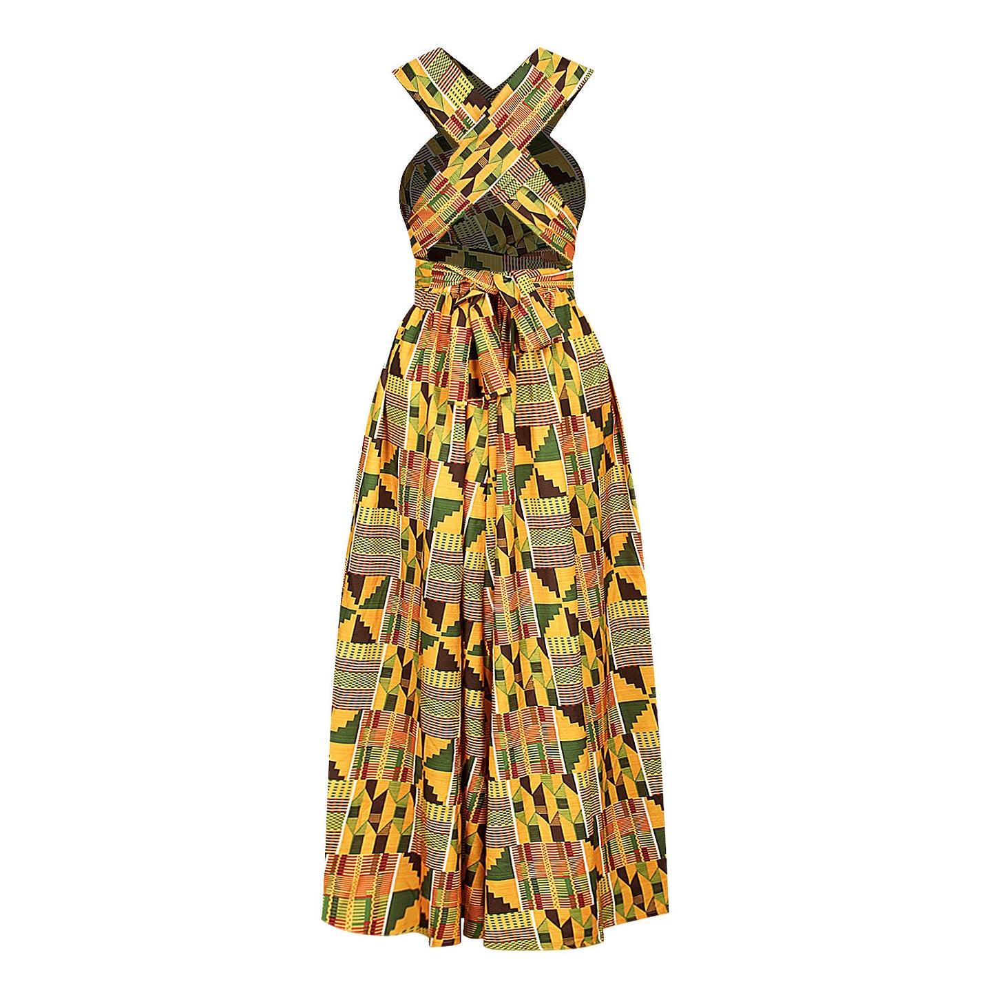 Explosive African style digital printing DIY straps, more dresses, female split sexy long skirts, factory direct sales