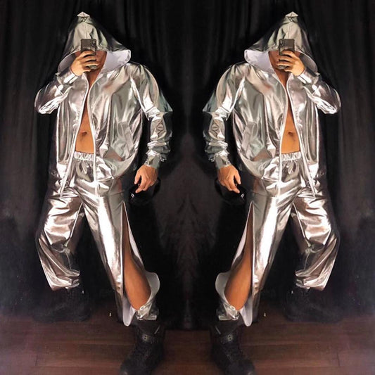 The New Muscle Man Nightclub New Year Party Mirror Hip Hop Suit