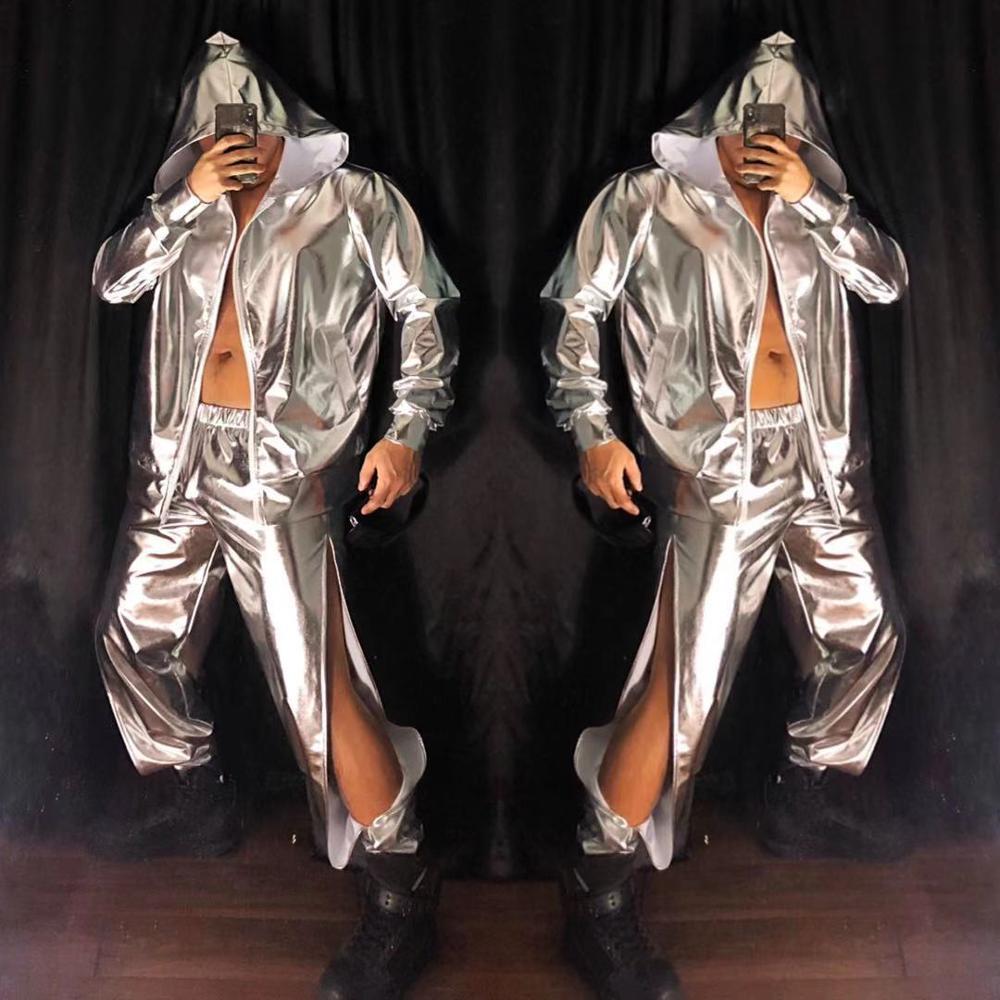 The New Muscle Man Nightclub New Year Party Mirror Hip Hop Suit