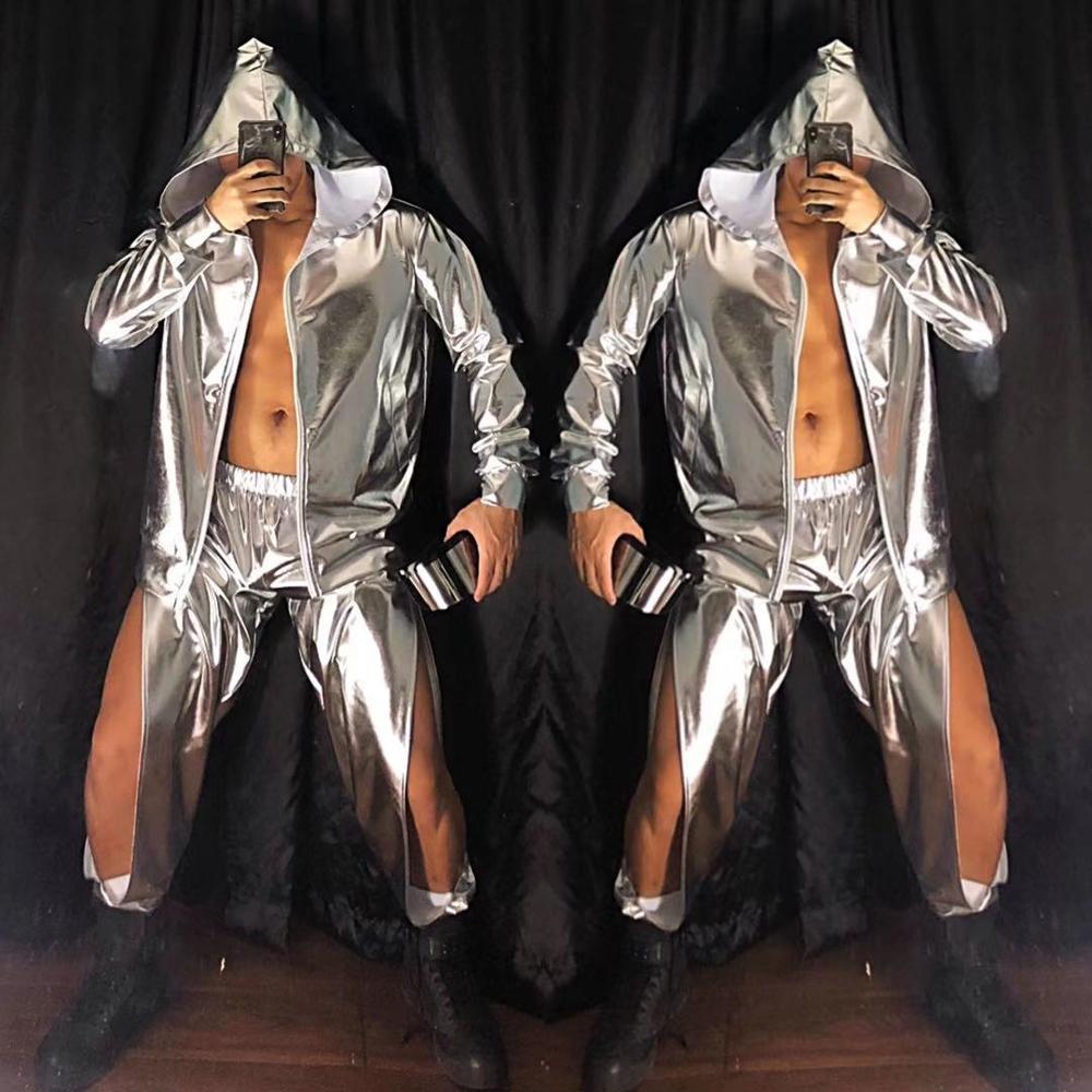 The New Muscle Man Nightclub New Year Party Mirror Hip Hop Suit