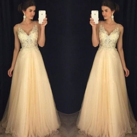 Lady Lace Dresses Evening Gown Wedding