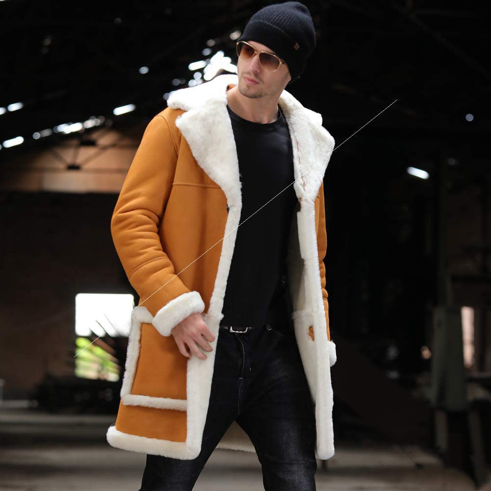 Men's Fur Coat Explosion Thicken Jacket