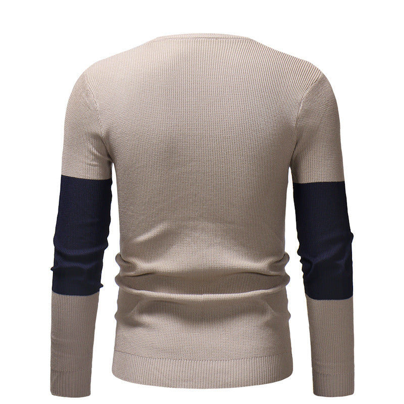 Fashion bottoming round neck men's sweater