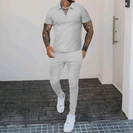 Fashion Personality Casual Short Sleeve Suit Man