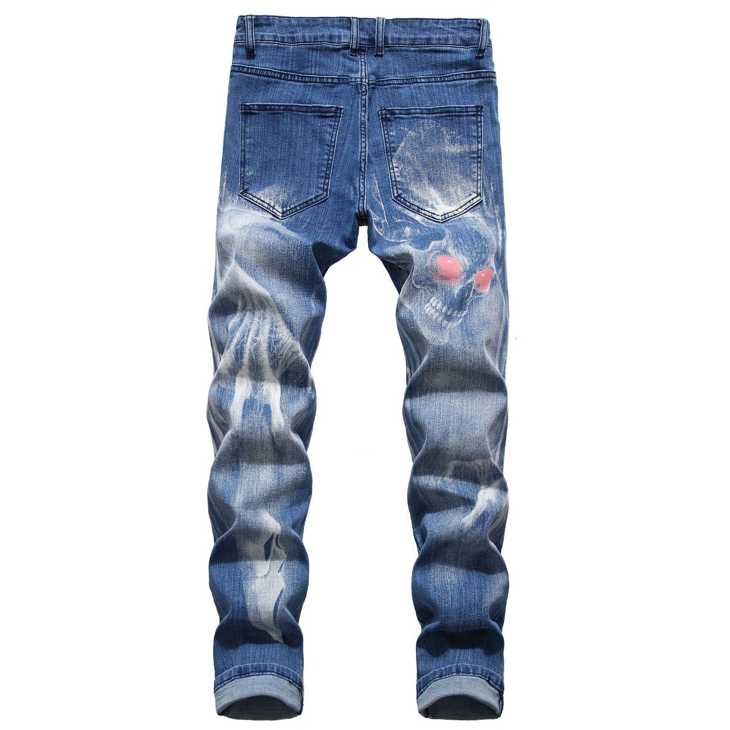 Personalized 3D Pattern Slim Men's Jeans Pants