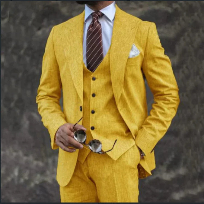 Men's Three-piece Suit Wedding Best Man