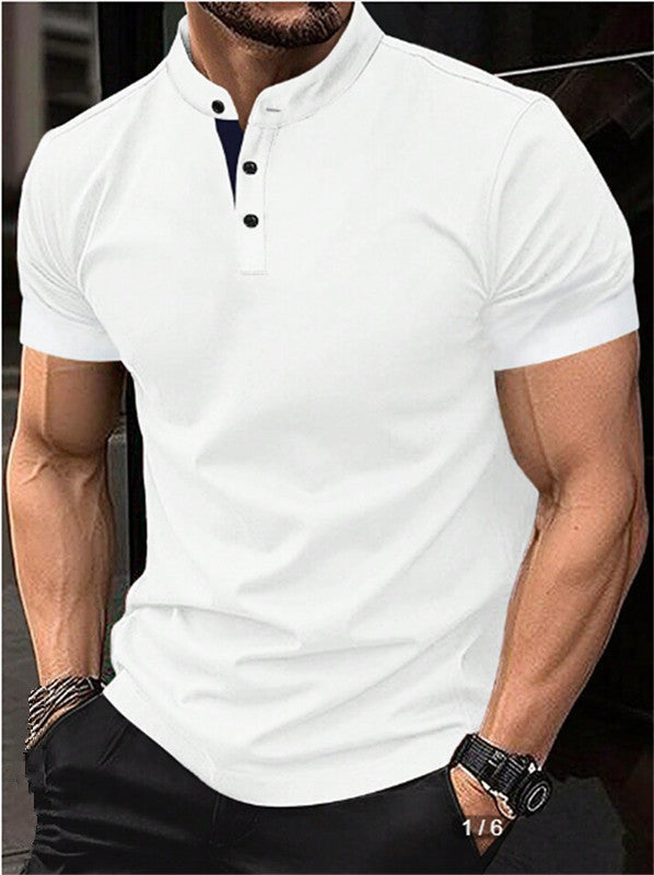 Summer New AliExpress Amazon Polo Shirt Zipper Pocket Men's Sports Polo Shirt Factory Wholesale