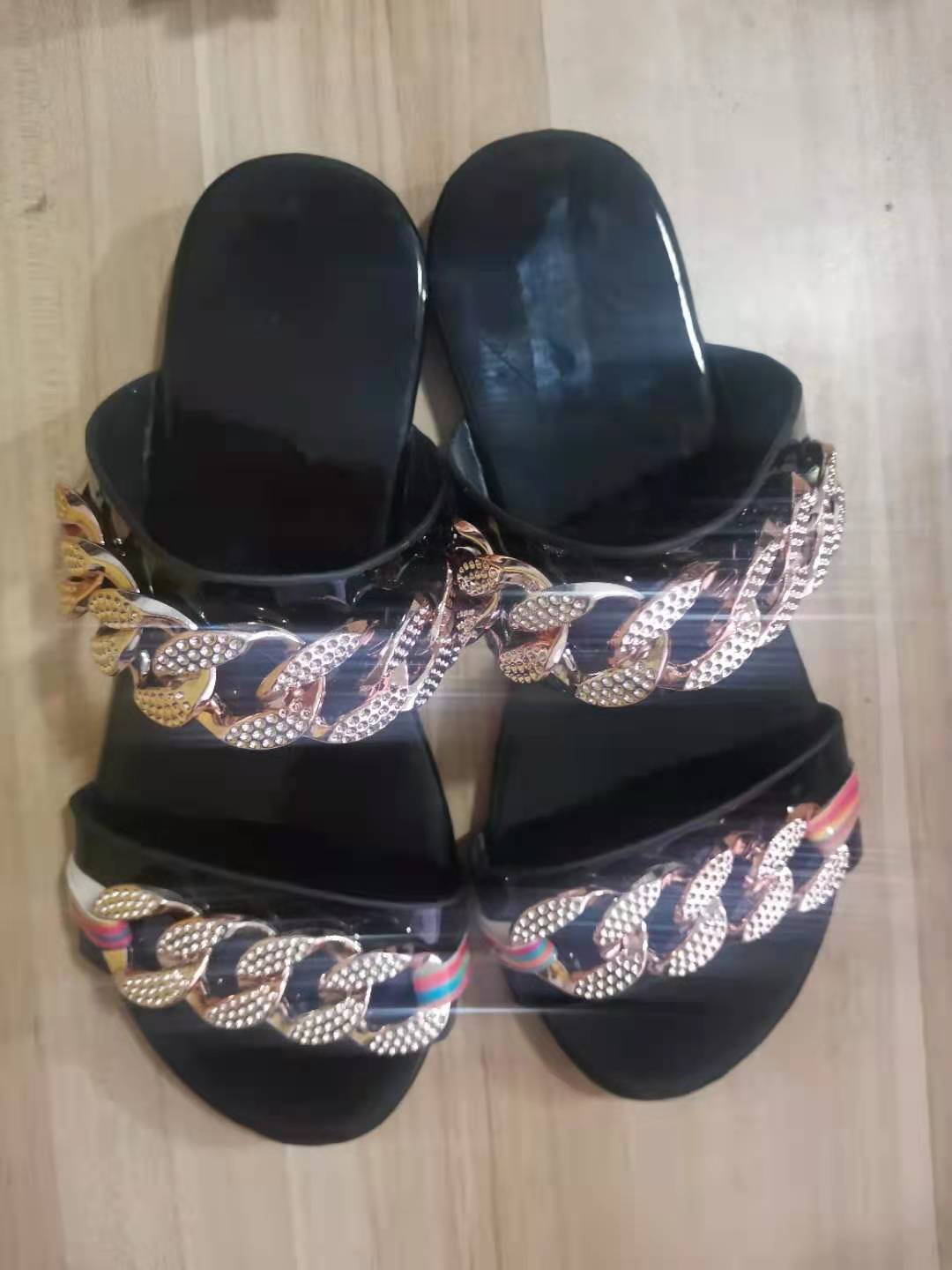 New Large Size Fashion Chain Slippers Africa  Sandals Women's Sandals