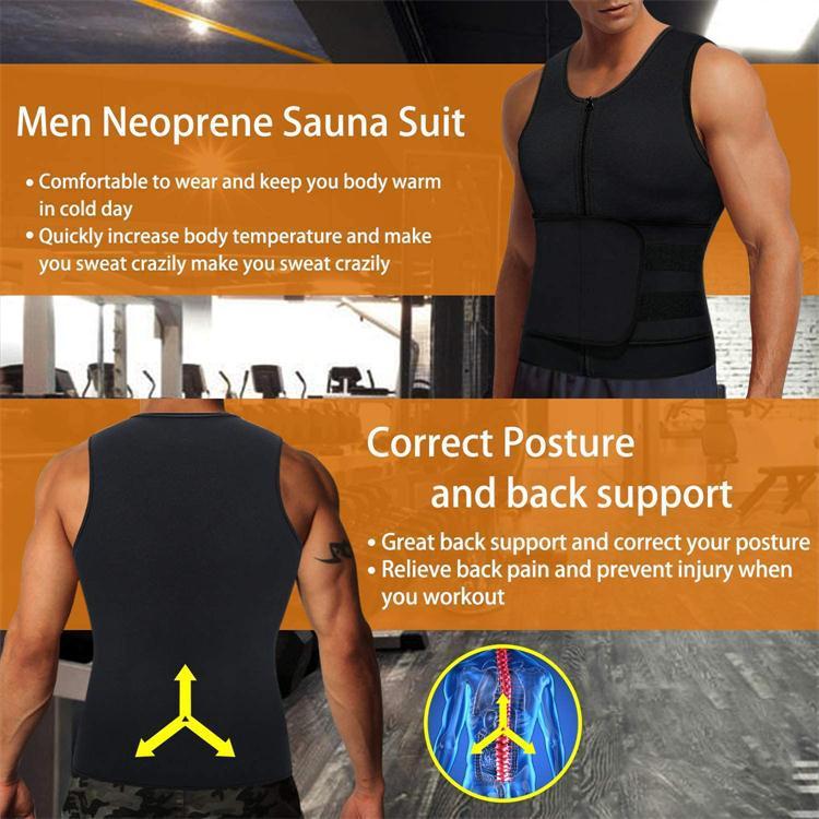 Men's Sports Body Shaper Neoprene Corset