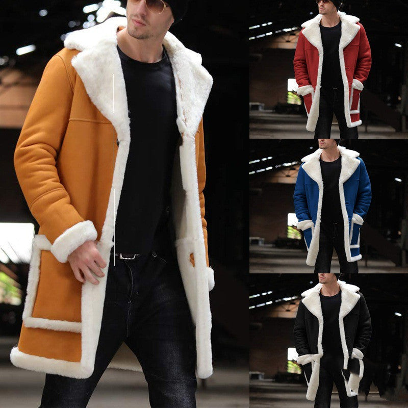 Men's Fur Coat Explosion Thicken Jacket