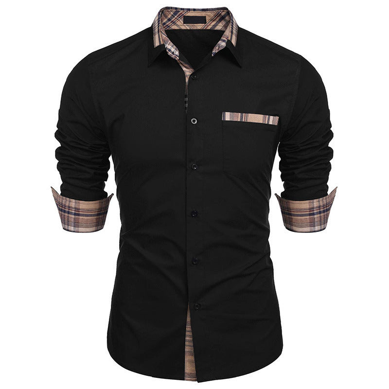 Casual Men's Shirt Men's Amazon Foreign Trade Shirt