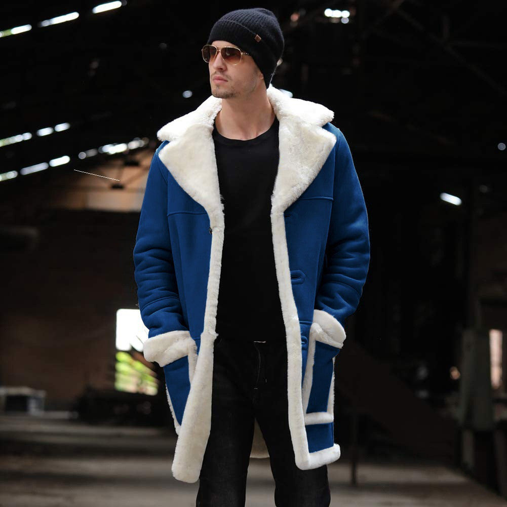 Men's Fur Coat Explosion Thicken Jacket