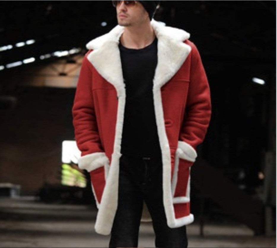 Men's Fur Coat Explosion Thicken Jacket