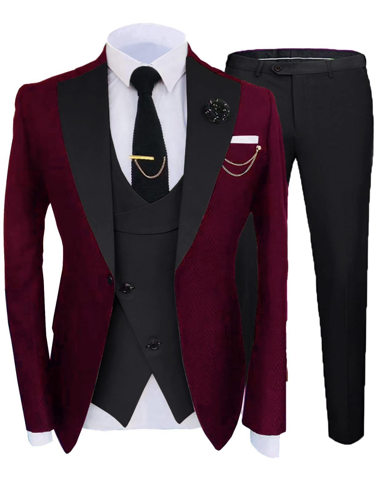 Men's Three-piece Suit Wedding Sina Best Man Suit