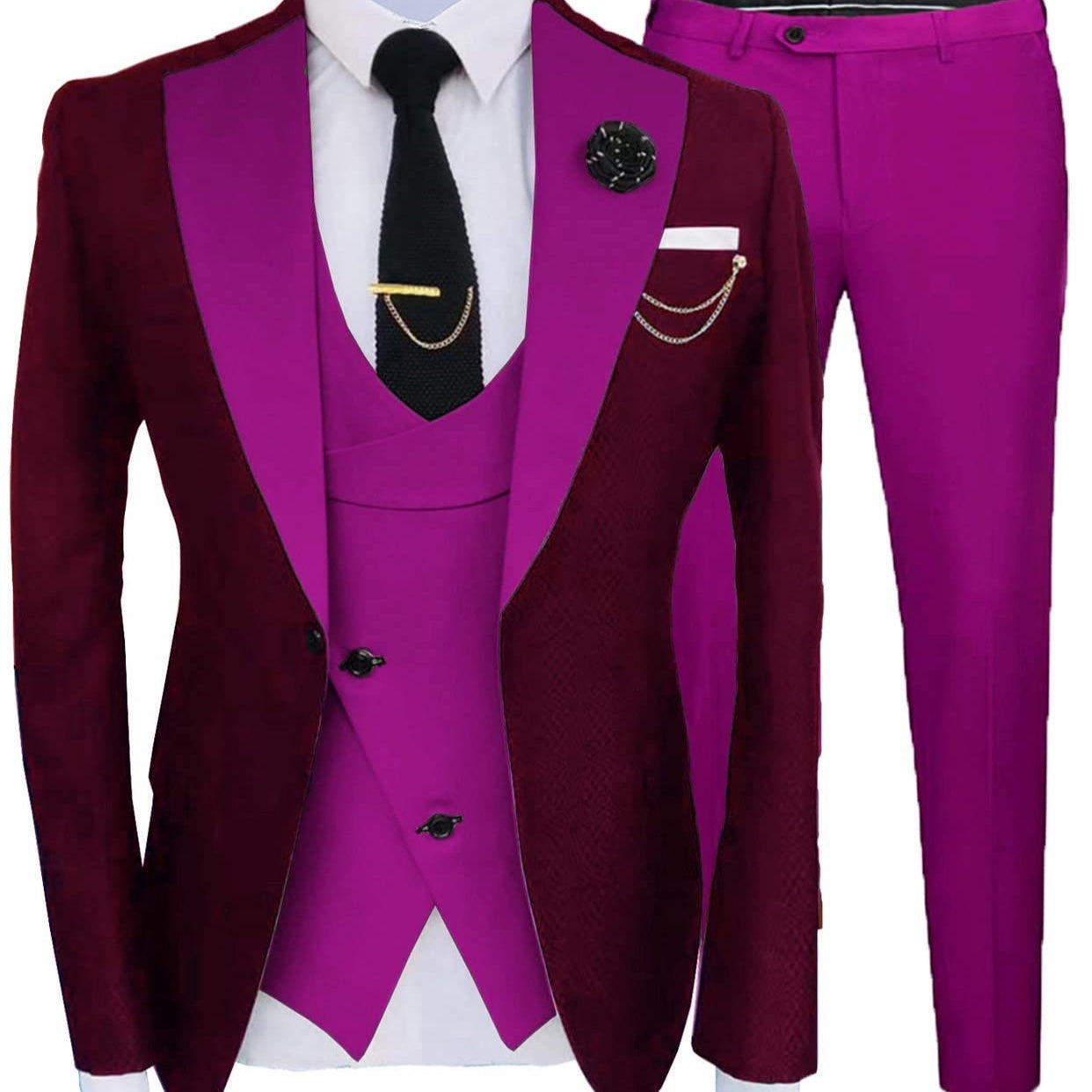 Men's Three-piece Suit Wedding Sina Best Man Suit