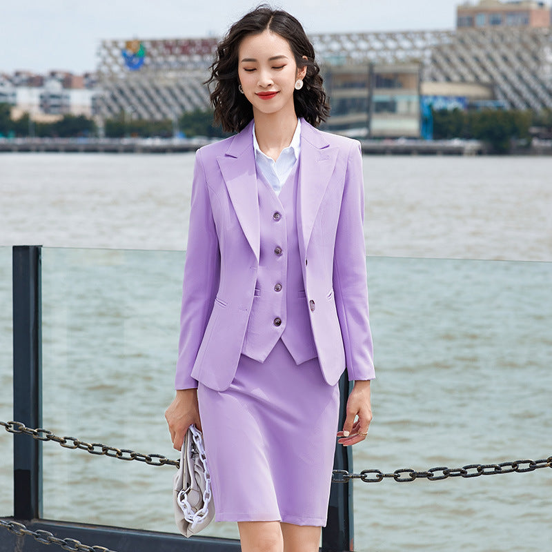 Fashion Lady Simple Little Man Blazer Suit