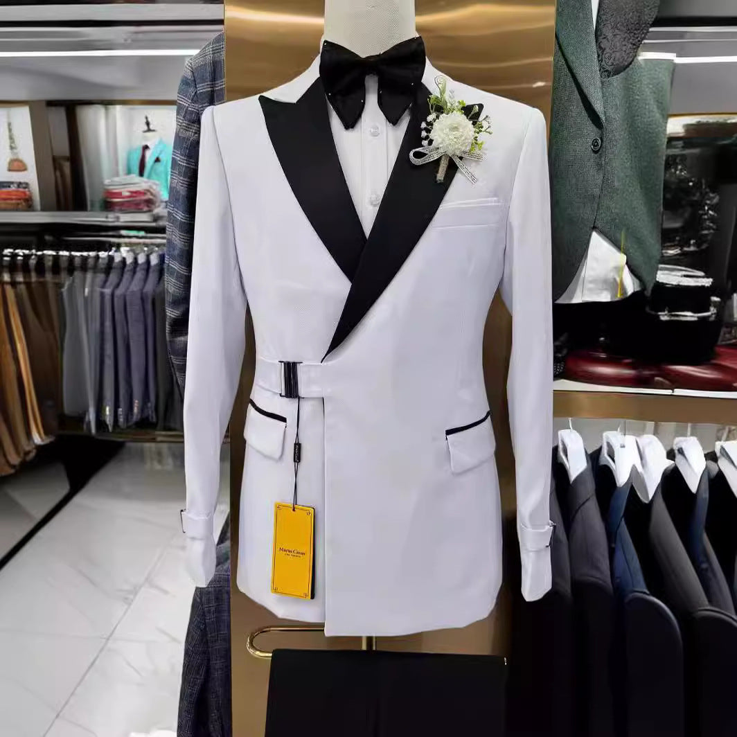 Handsome Man Series Wedding Casual Host Suit 2-piece Set