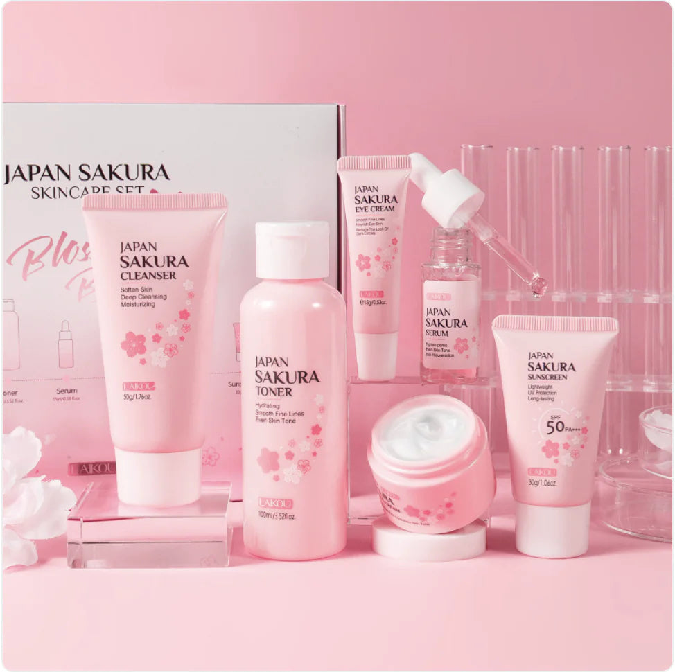 Cherry Blossom Skin Care 6-Piece Set